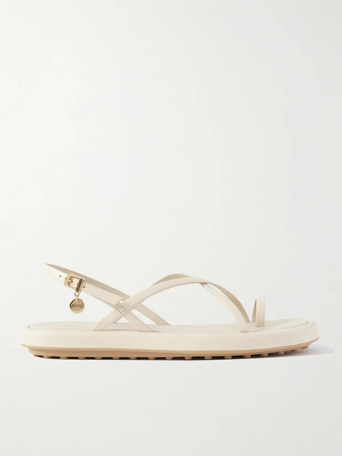 Tod's - Leather Sandals - Cream