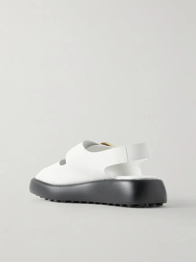 Tod's - Leather Sandals - White - Image 3