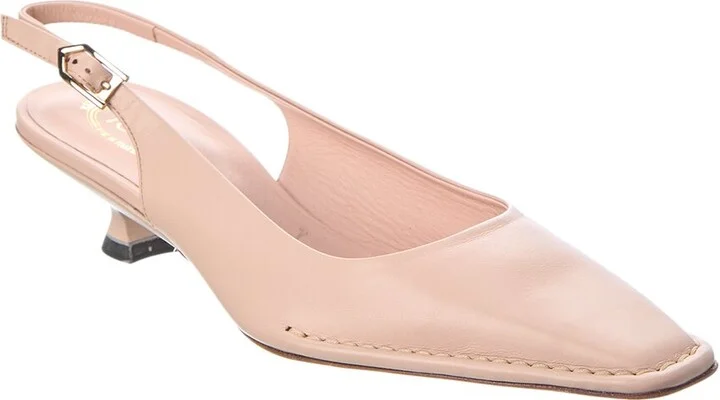Tods Leather Slingback Pump