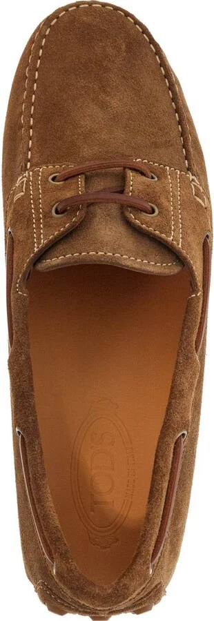 TOD'S light walnut leather driving moccasin made in italy - Image 3