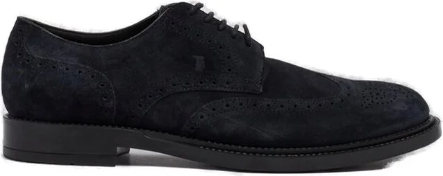 Tod's Logo Embossed Lace-Up Shoes