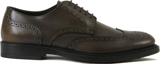Tod's Logo Embossed Lace-Up Shoes