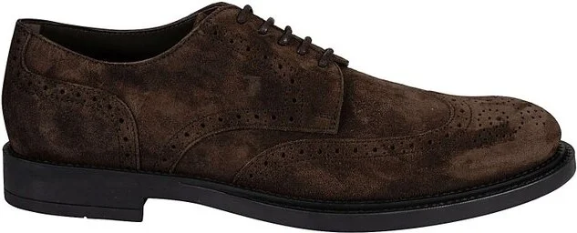 Tod's Logo Embossed Lace Up Shoes