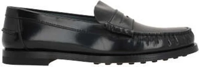 Tod's Logo Embossed Penny Loafers