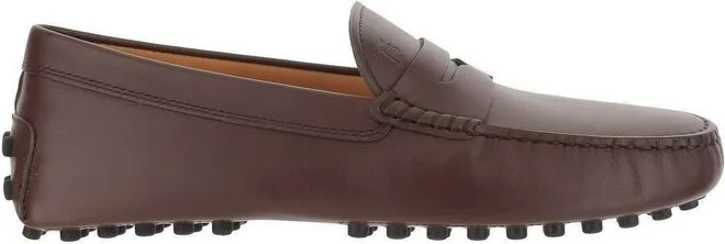 Tod's Logo Embossed Penny Loafers