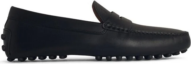 Tod's Logo Embossed Penny Loafers