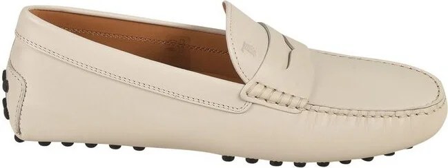 Tod's Logo Embossed Penny Loafers
