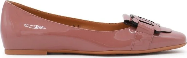 Tod's Logo Engraved Ballerinas