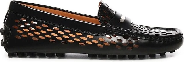 Tod's Logo Engraved Perforated Loafers
