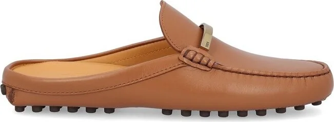 Tod's Logo Engraved Slip-On Sandals