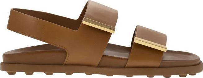 Tod's Logo Engraved Slip-On Sandals