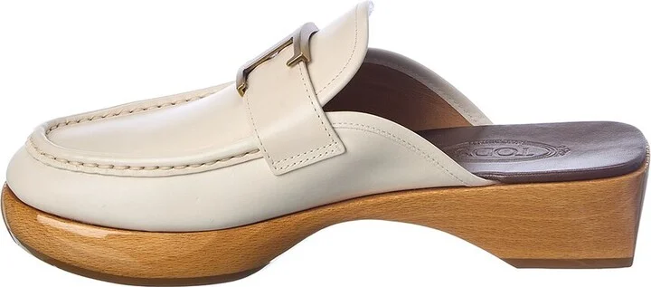 Tods Logo Leather Mule - Image 2