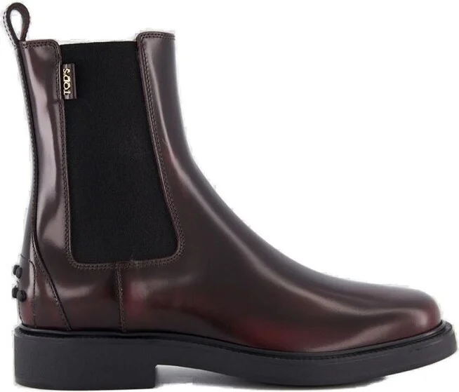Tod's Logo Patch Ankle Boots