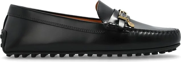 Tod's Logo Plaque Buckle Loafers