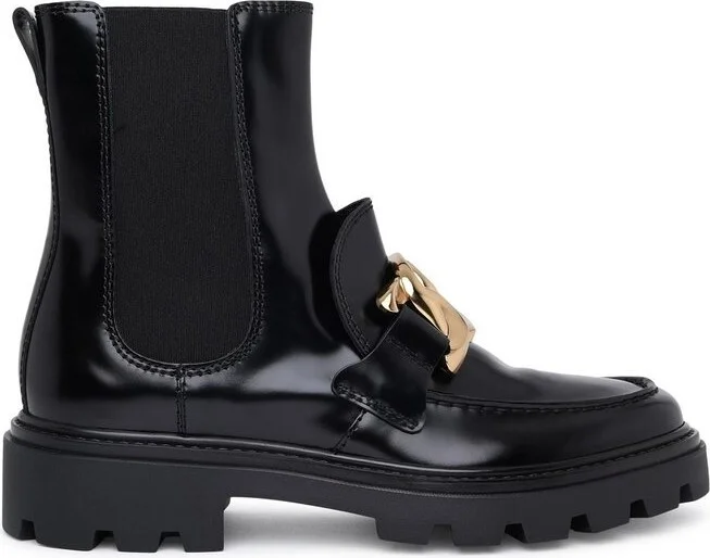 Tod's Logo Plaque Chunky Boots