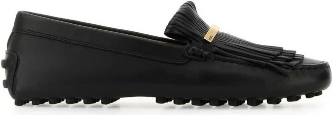 Tod's Logo Plaque Fringed Loafers