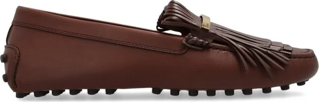 Tod's Logo Plaque Fringed Loafers