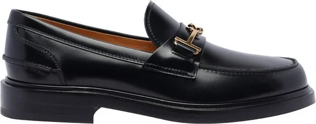Tod's Logo-Plaque Round Toe Loafers