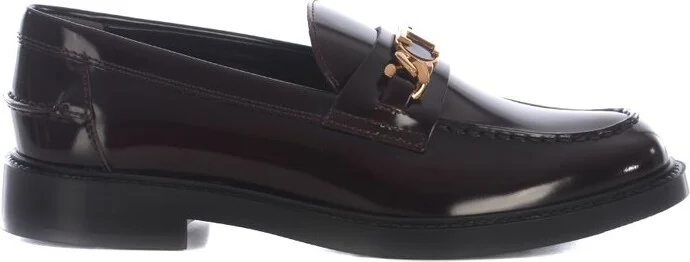 Tod's Logo Plaque Slip-On Loafers