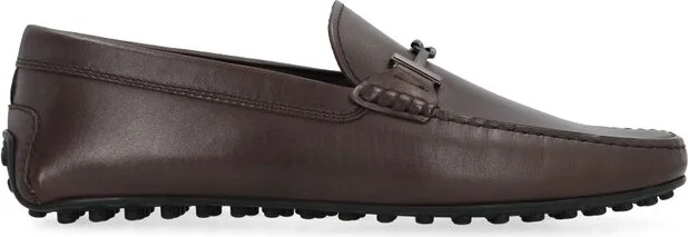 Tod's Logo Plaque Slip-On Loafers