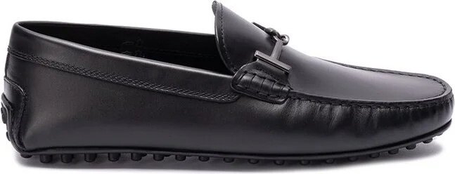 Tod's Logo Plaque Slip-On Loafers