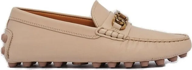 Tod's Logo Plaque Slip-On Loafers