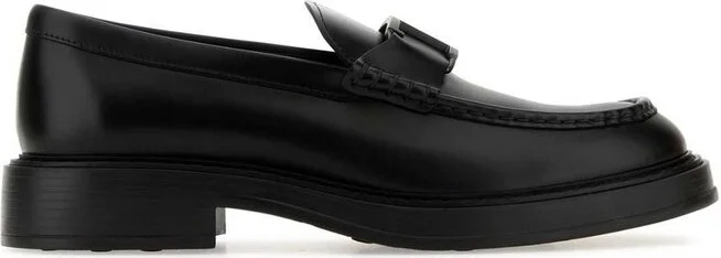 Tod's Logo Plaque Slip-On Loafers