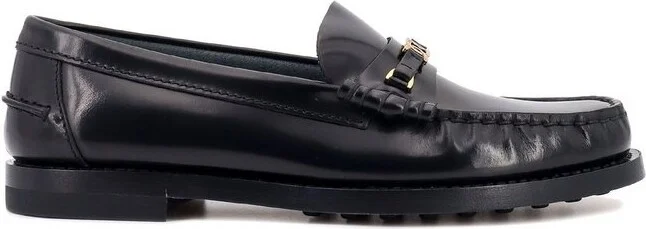 Tod's Logo Plaque Slip-On Loafers