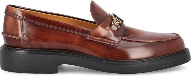 Tod's Logo-Plaque Slip-On Loafers