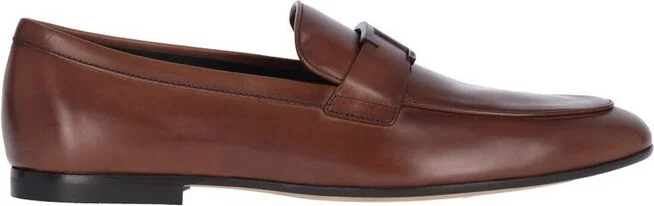 Tod's Logo Plaque Slip-On Loafers