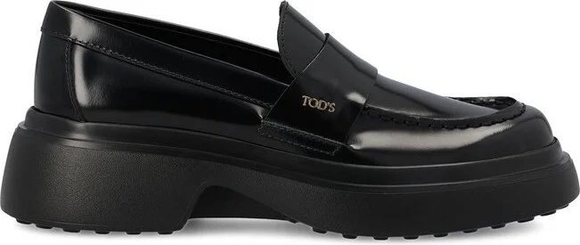 Tod's Logo Plaque Slip-On Loafers