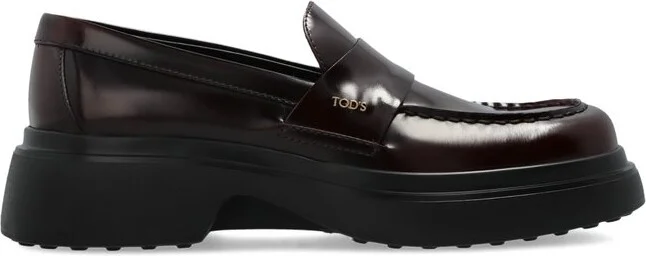 Tod's Logo Plaque Slip-On Loafers
