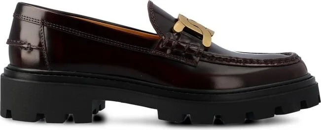 Tod's Logo Plaque Slip-On Loafers