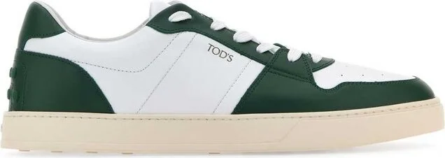 Tod's Logo Printed Panelled Lace-Up Sneakers
