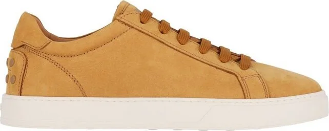 Tod's Logo Stamped Lace Up Sneakers