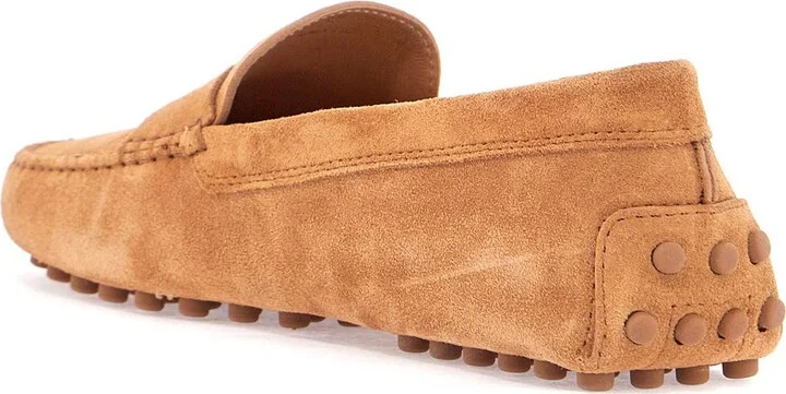 TOD'S men's suede leather loafers in cognac - Image 2