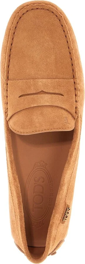 TOD'S men's suede leather loafers in cognac - Image 3
