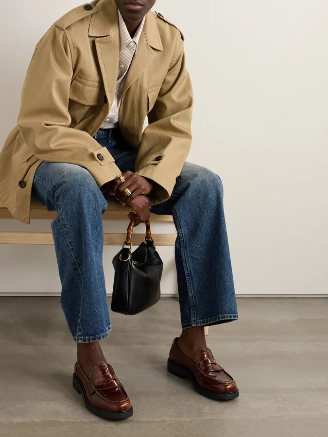 Tod's - Mocassino Patent-leather Loafers - Brown - Image 2