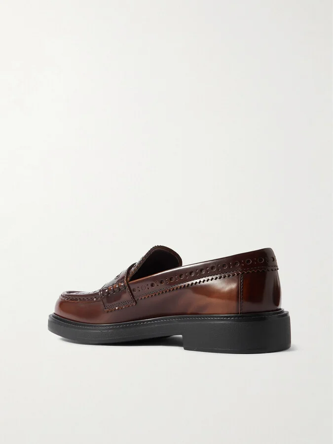 Tod's - Mocassino Patent-leather Loafers - Brown - Image 3