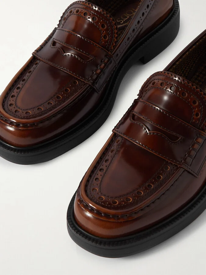 Tod's - Mocassino Patent-leather Loafers - Brown - Image 4