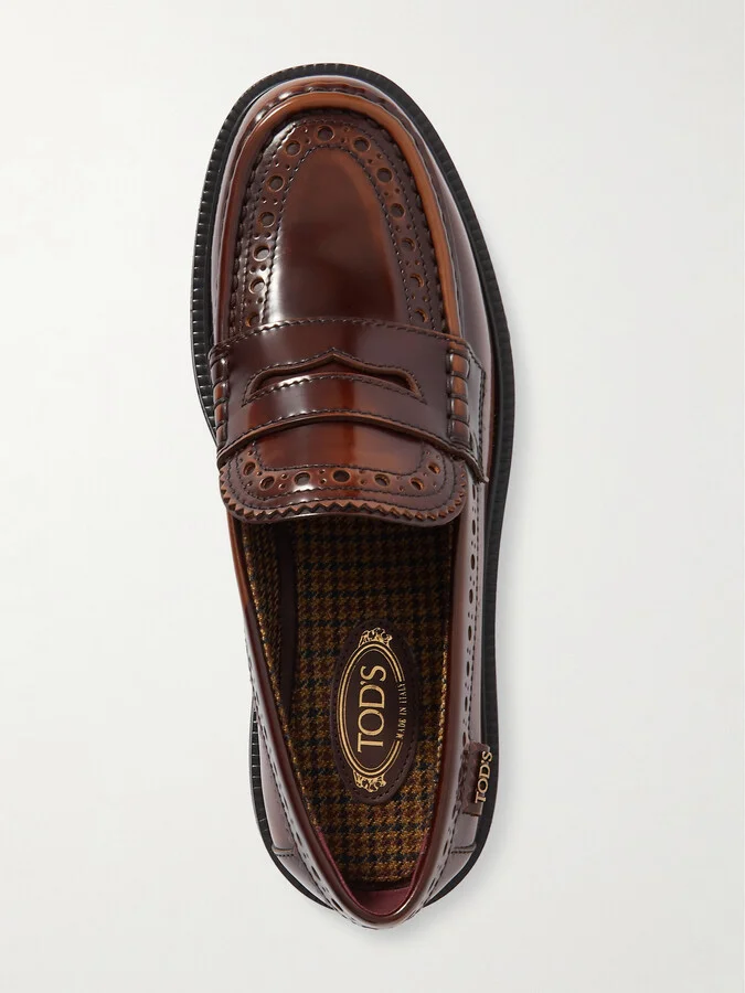 Tod's - Mocassino Patent-leather Loafers - Brown - Image 5