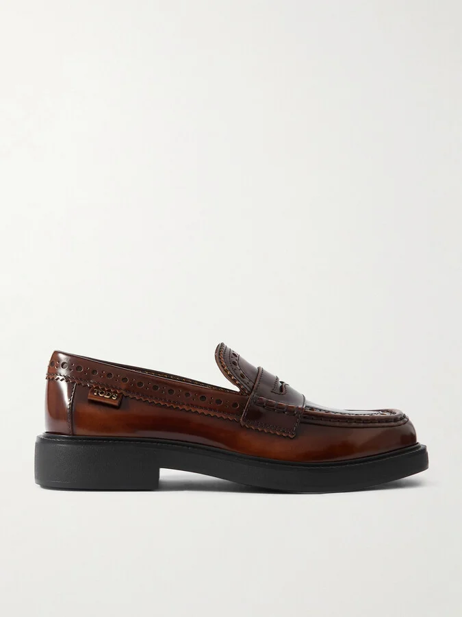 Tod's - Mocassino Patent-leather Loafers - Brown