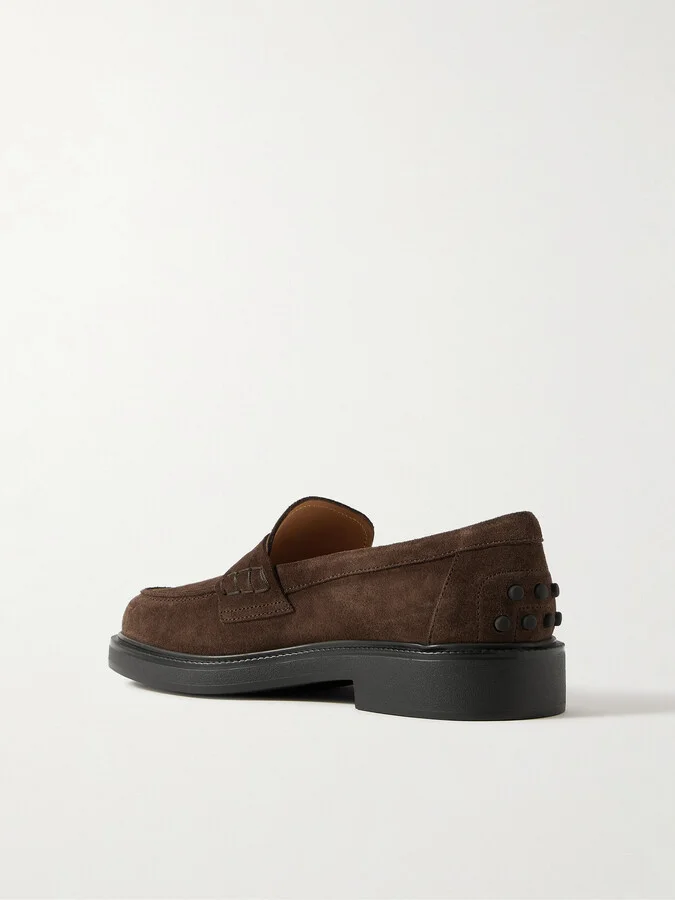 Tod's - Mocassino Suede Loafers - Brown - Image 3