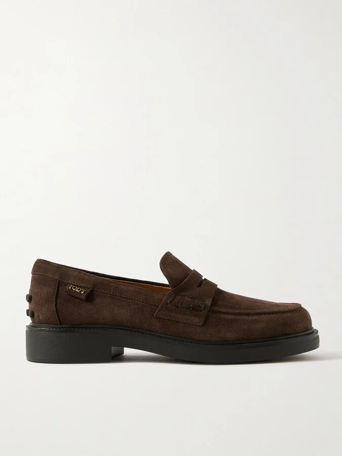 Tod's - Mocassino Suede Loafers - Brown