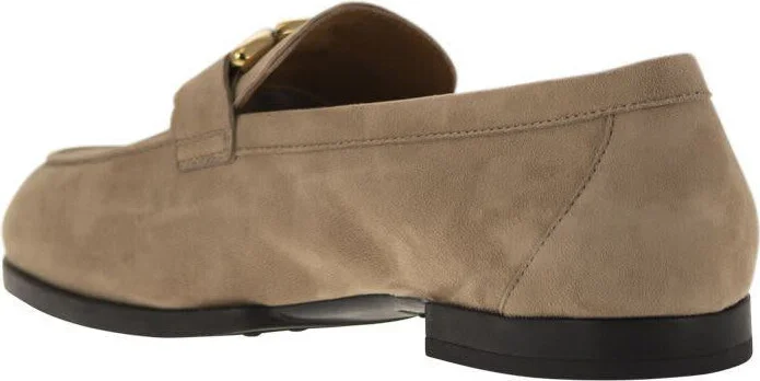 Tod'S Moccasin In Nubuck With Metal Chain - Image 3