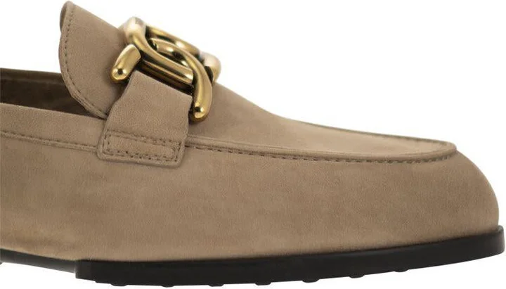 Tod'S Moccasin In Nubuck With Metal Chain - Image 6