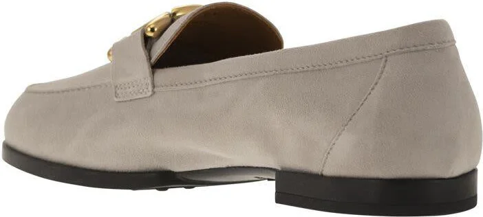 Tod'S Moccasin In Nubuck With Metal Chain - Image 3