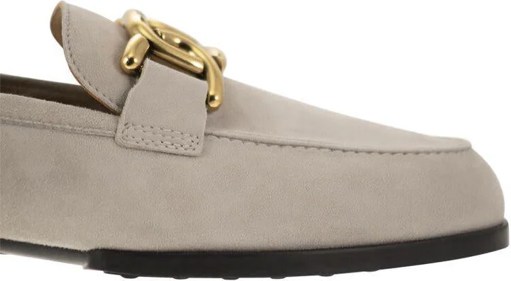 Tod'S Moccasin In Nubuck With Metal Chain - Image 6