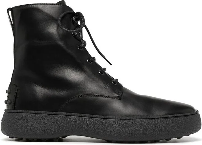 Tod's Montone Lace-Up Ankle Boots