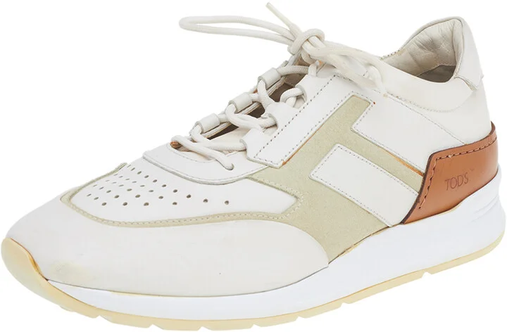 Tod's Multicolor Leather And Suede Lace Up Sneakers Size 42